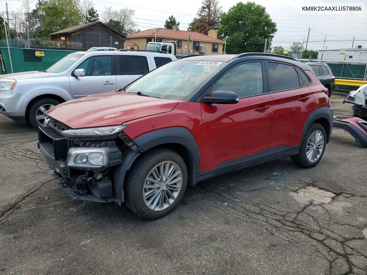 2020 Hyundai Kona Sel VIN: KM8K2CAAXLU578806 Lot: 60163636