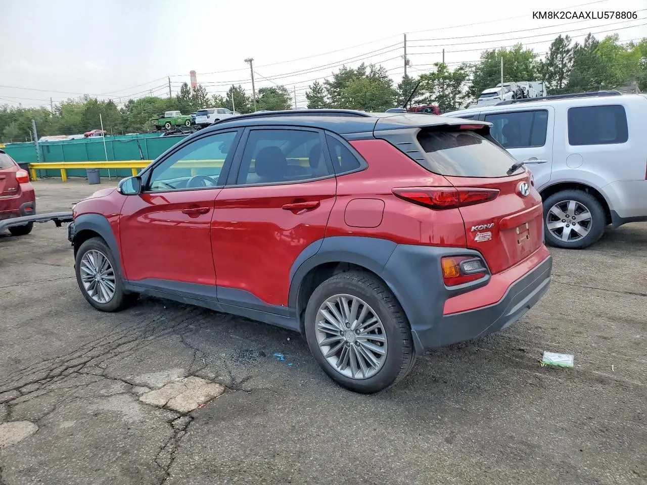 2020 Hyundai Kona Sel VIN: KM8K2CAAXLU578806 Lot: 60163636