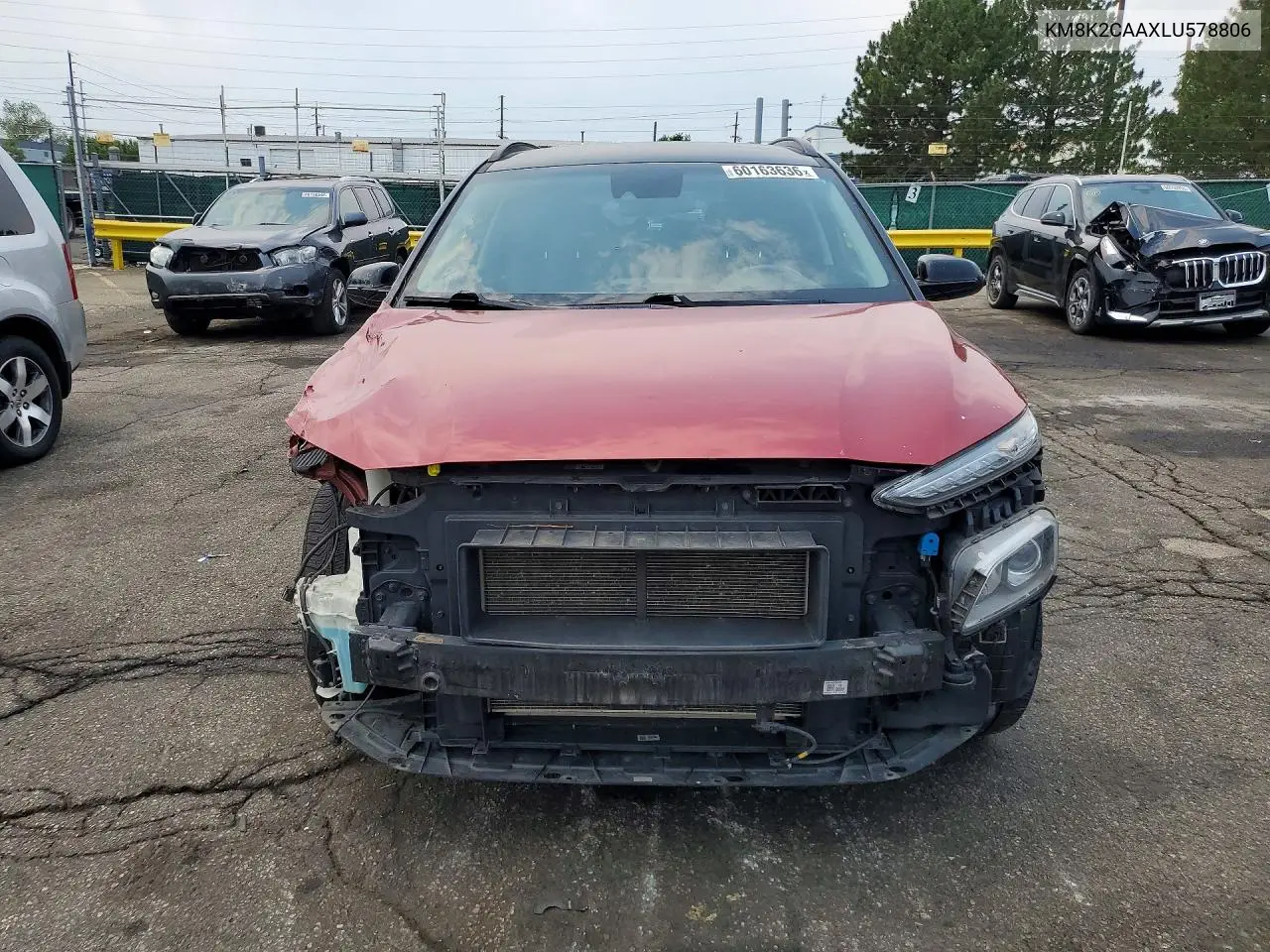 2020 Hyundai Kona Sel VIN: KM8K2CAAXLU578806 Lot: 60163636