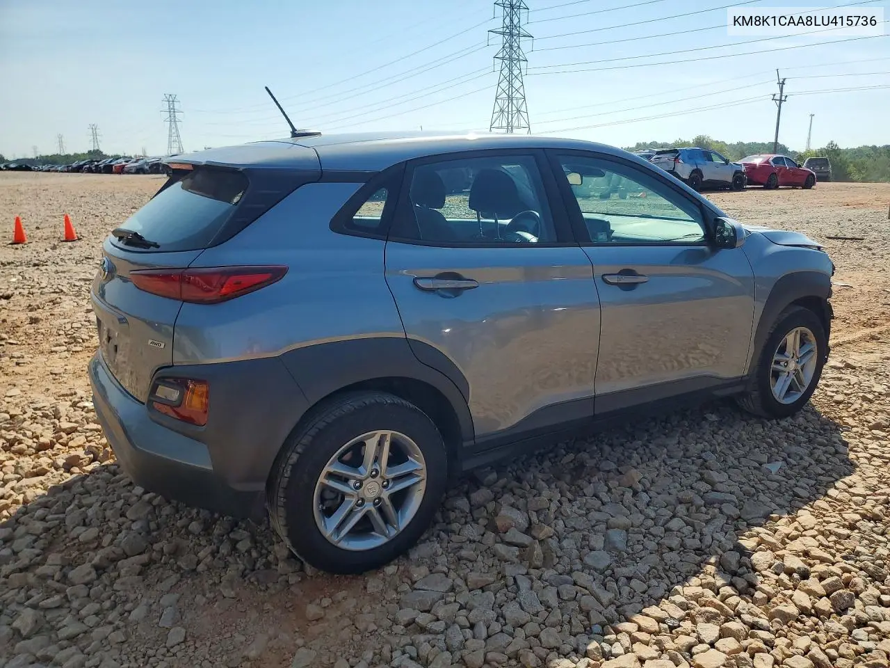 2020 Hyundai Kona Se VIN: KM8K1CAA8LU415736 Lot: 60394636