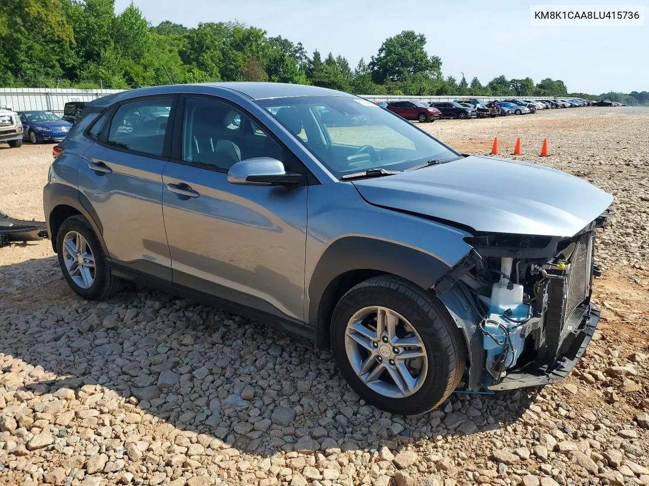 2020 Hyundai Kona Se VIN: KM8K1CAA8LU415736 Lot: 60394636