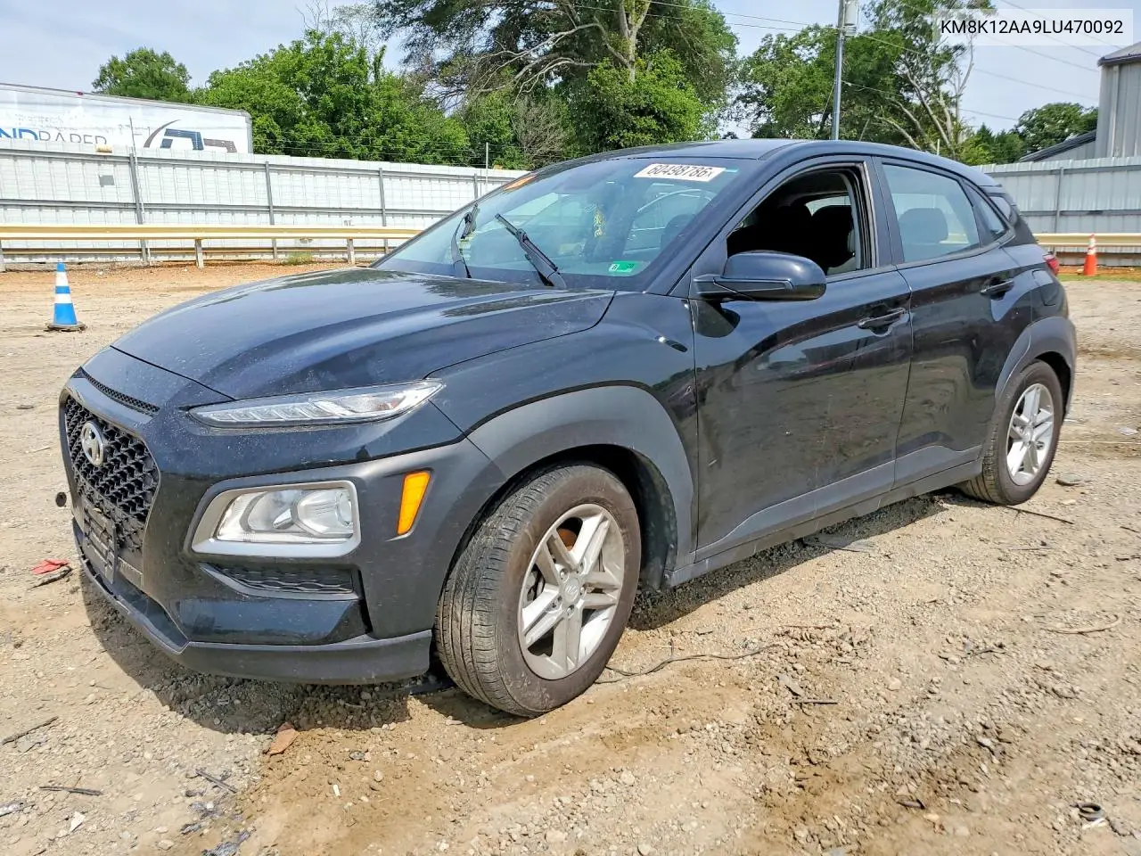 2020 Hyundai Kona Se VIN: KM8K12AA9LU470092 Lot: 60498786