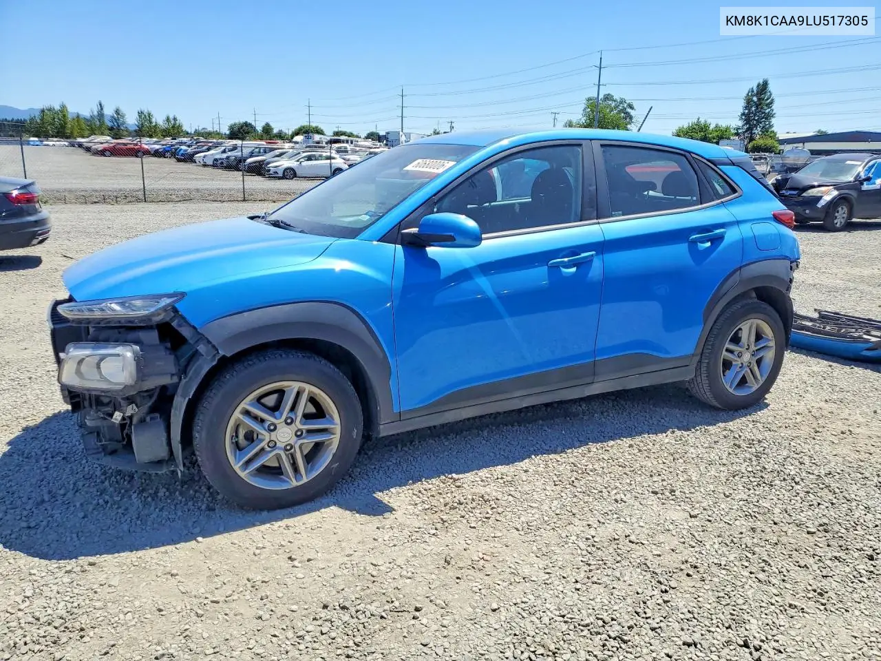 2020 Hyundai Kona Se VIN: KM8K1CAA9LU517305 Lot: 60680006