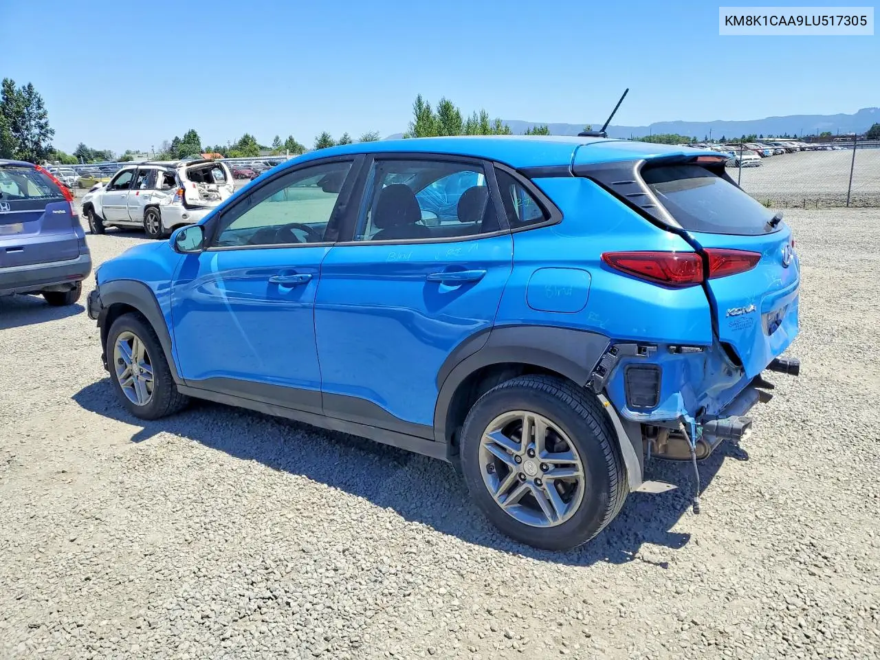 2020 Hyundai Kona Se VIN: KM8K1CAA9LU517305 Lot: 60680006