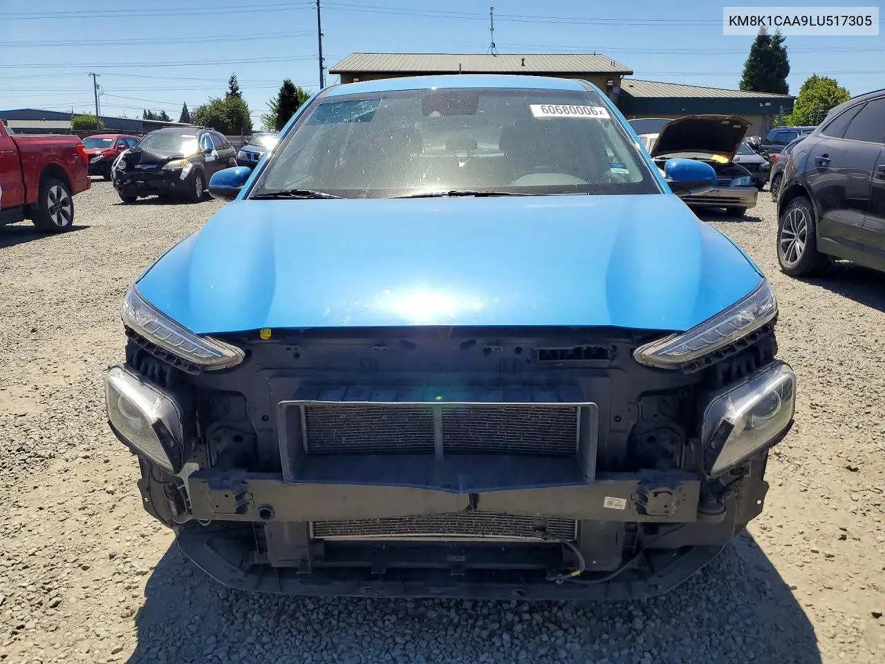 2020 Hyundai Kona Se VIN: KM8K1CAA9LU517305 Lot: 60680006