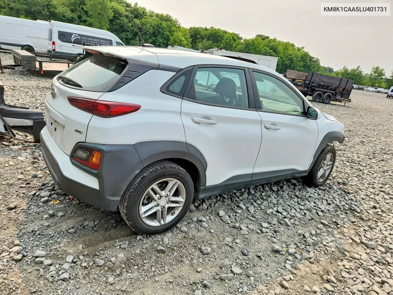 2020 Hyundai Kona Se VIN: KM8K1CAA5LU401731 Lot: 60759226