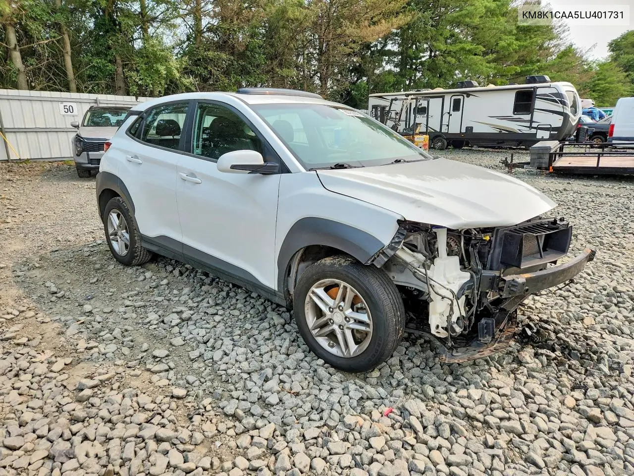 2020 Hyundai Kona Se VIN: KM8K1CAA5LU401731 Lot: 60759226