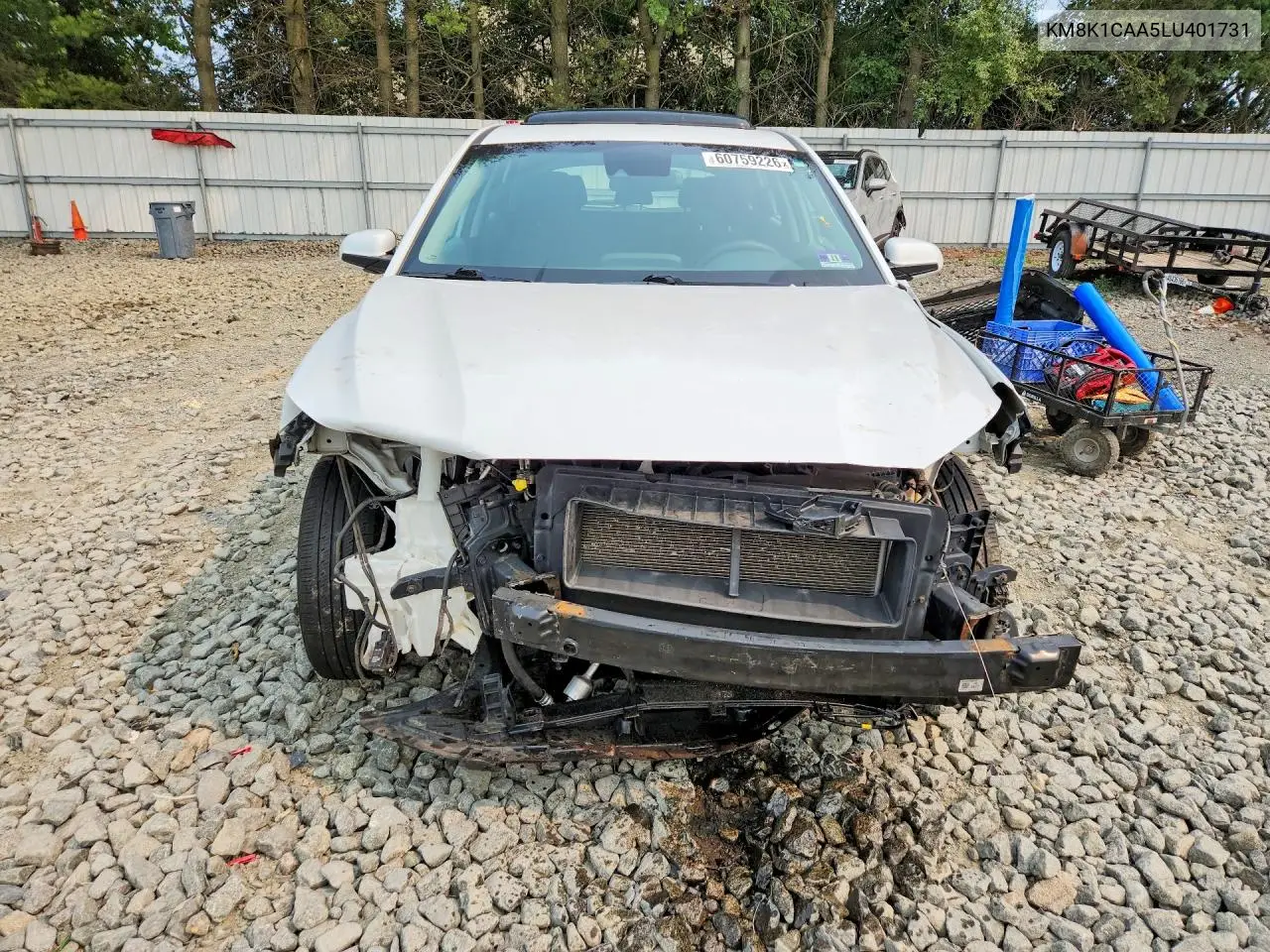 2020 Hyundai Kona Se VIN: KM8K1CAA5LU401731 Lot: 60759226