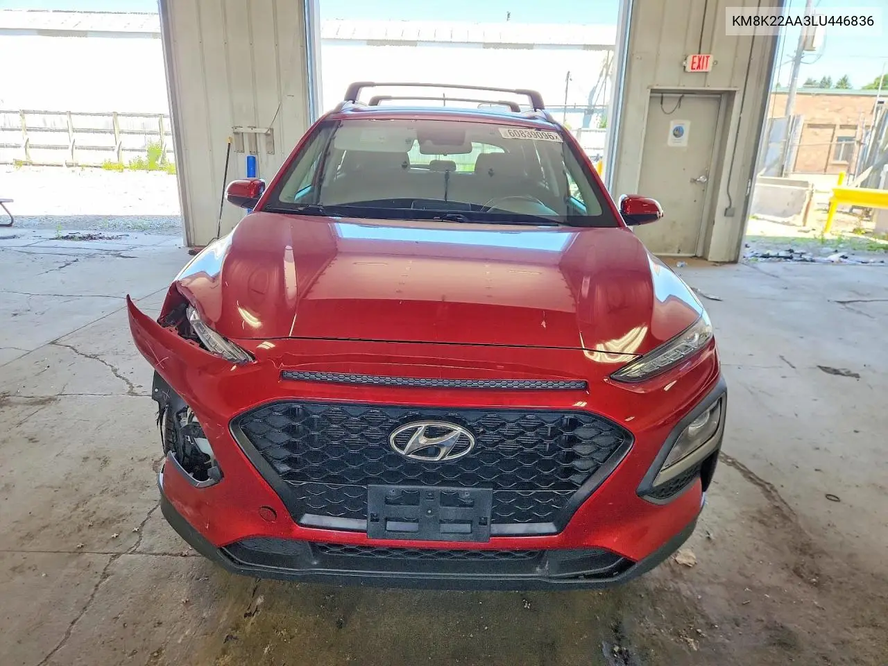 2020 Hyundai Kona Sel VIN: KM8K22AA3LU446836 Lot: 60839096