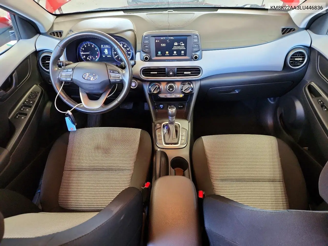 2020 Hyundai Kona Sel VIN: KM8K22AA3LU446836 Lot: 60839096