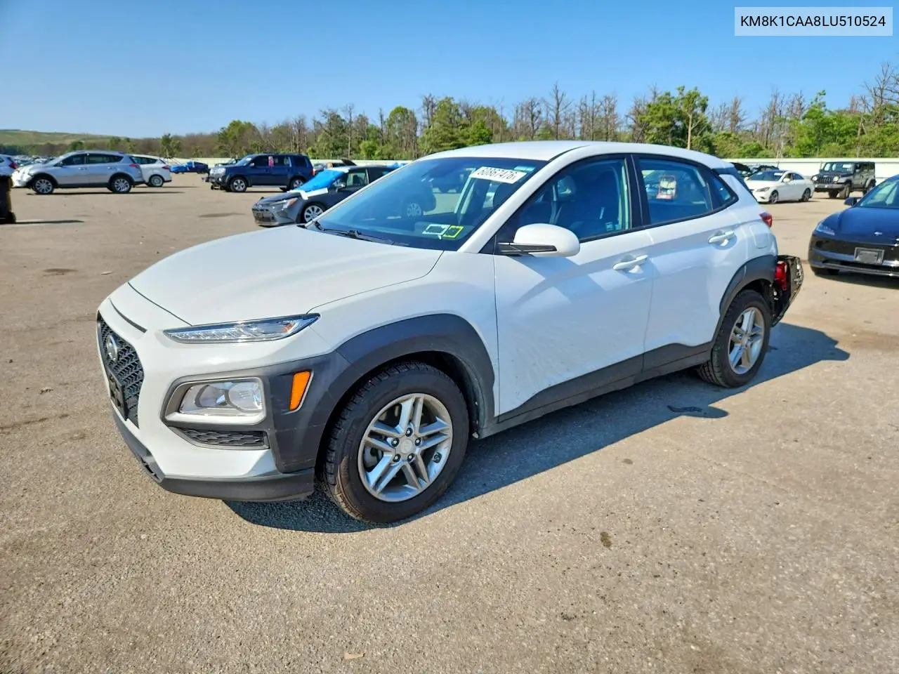 2020 Hyundai Kona Se VIN: KM8K1CAA8LU510524 Lot: 60867476
