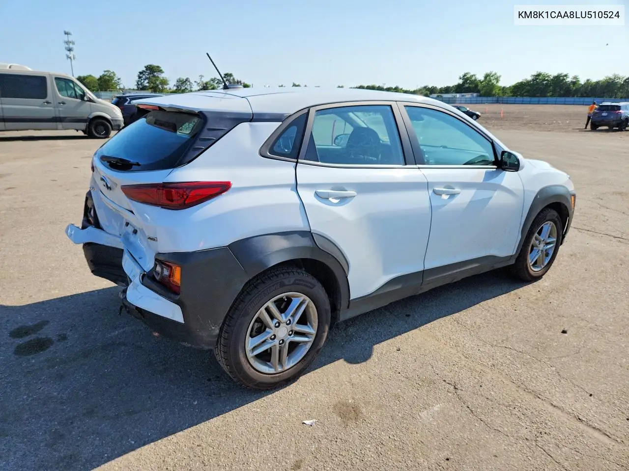 2020 Hyundai Kona Se VIN: KM8K1CAA8LU510524 Lot: 60867476