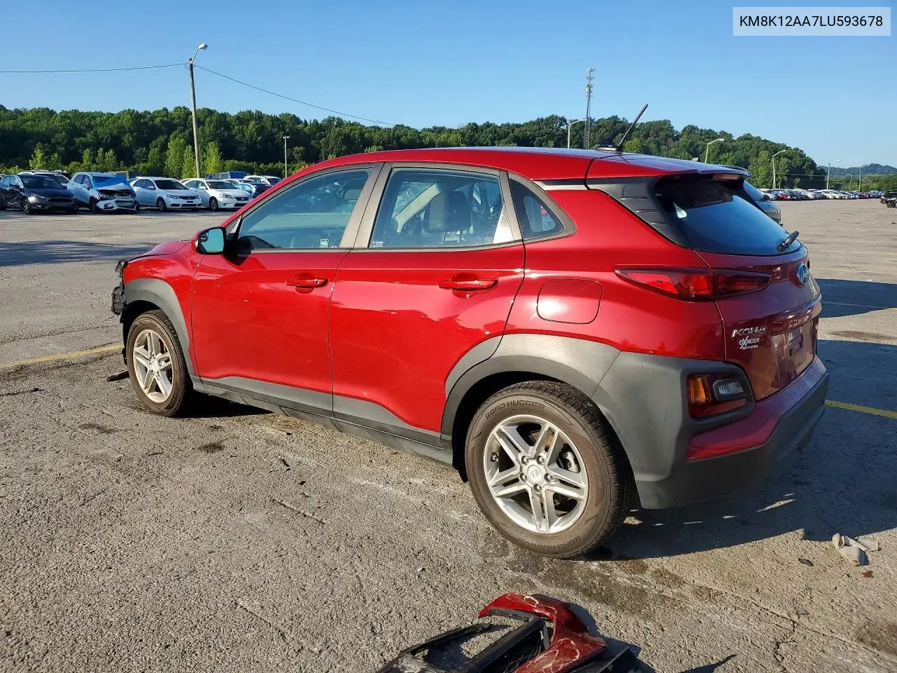 2020 Hyundai Kona Se VIN: KM8K12AA7LU593678 Lot: 61041396