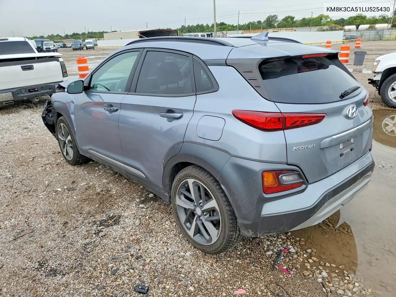 2020 Hyundai Kona Limited VIN: KM8K3CA51LU525430 Lot: 61137566