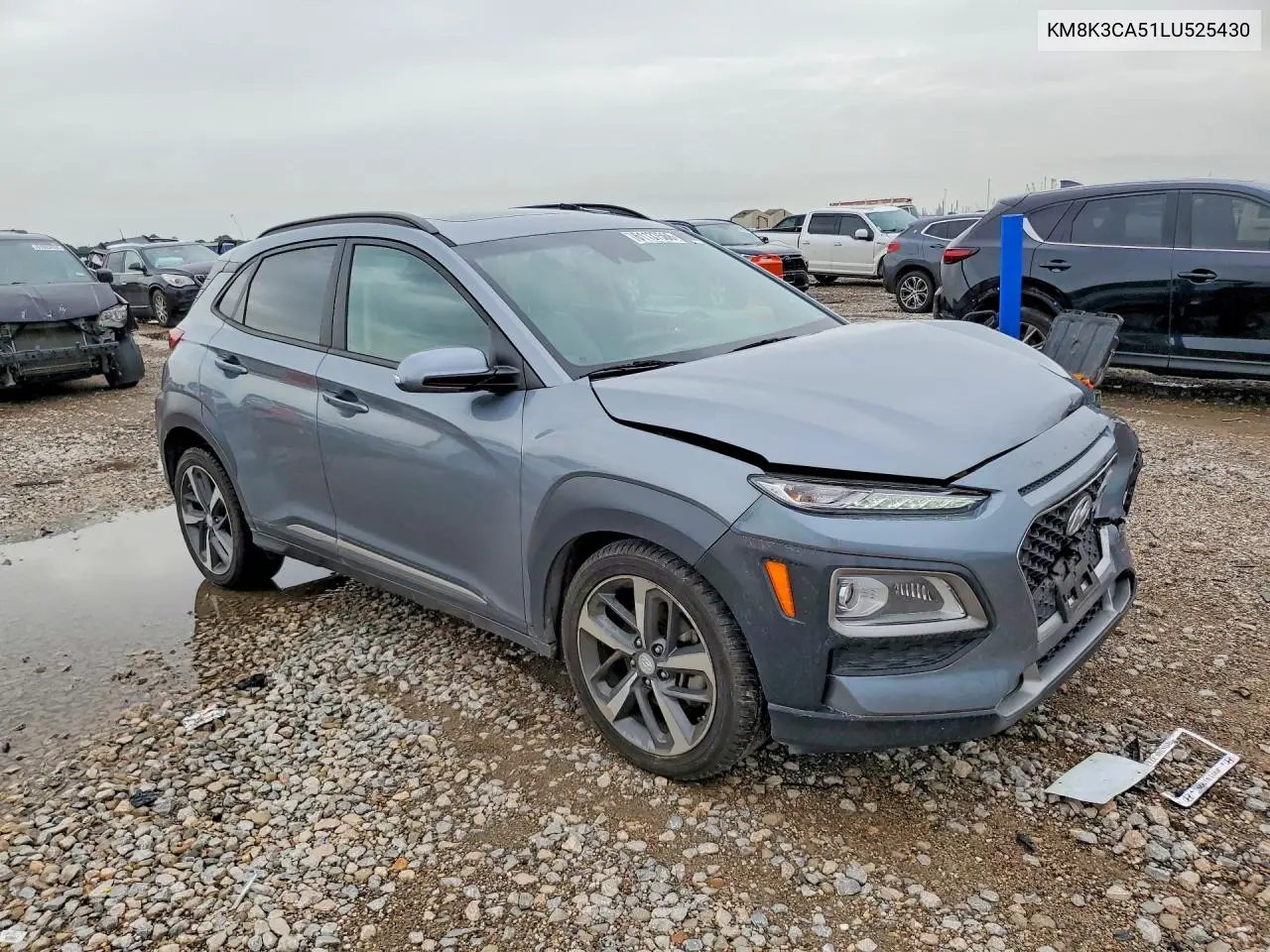2020 Hyundai Kona Limited VIN: KM8K3CA51LU525430 Lot: 61137566