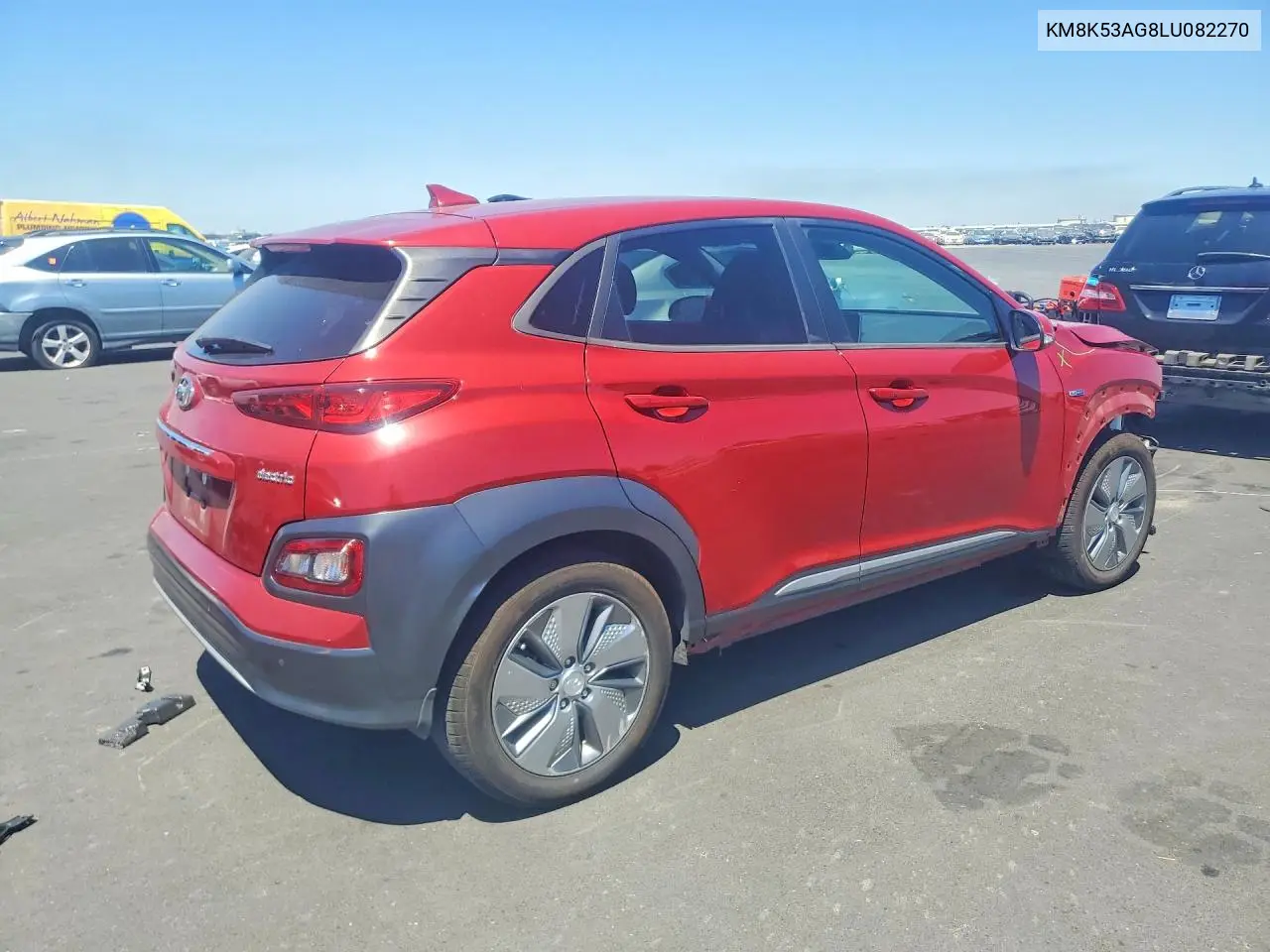 2020 Hyundai Kona Ultimate VIN: KM8K53AG8LU082270 Lot: 61320176