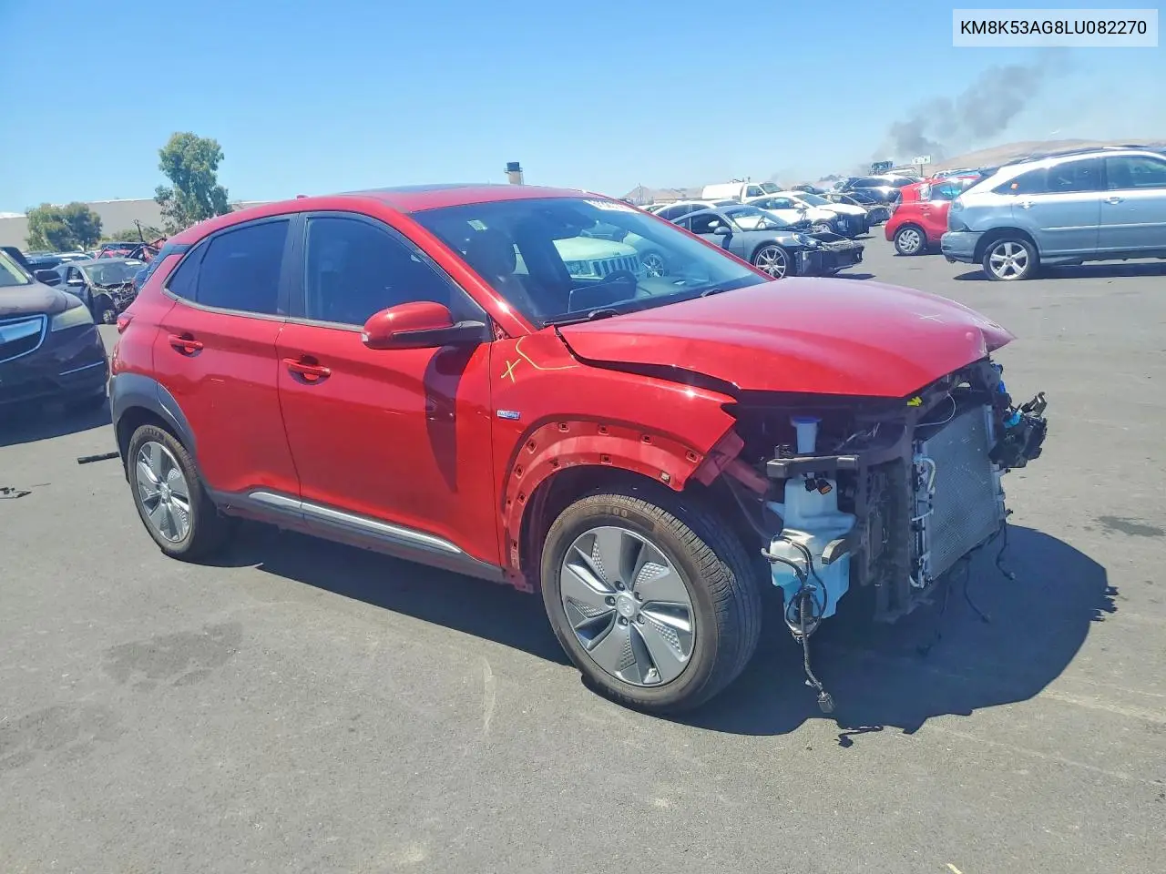 2020 Hyundai Kona Ultimate VIN: KM8K53AG8LU082270 Lot: 61320176