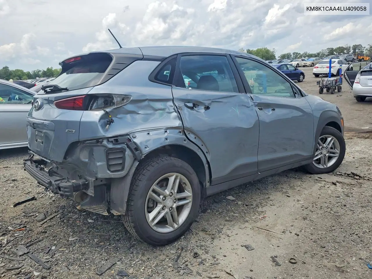 2020 Hyundai Kona Se VIN: KM8K1CAA4LU409058 Lot: 61350506