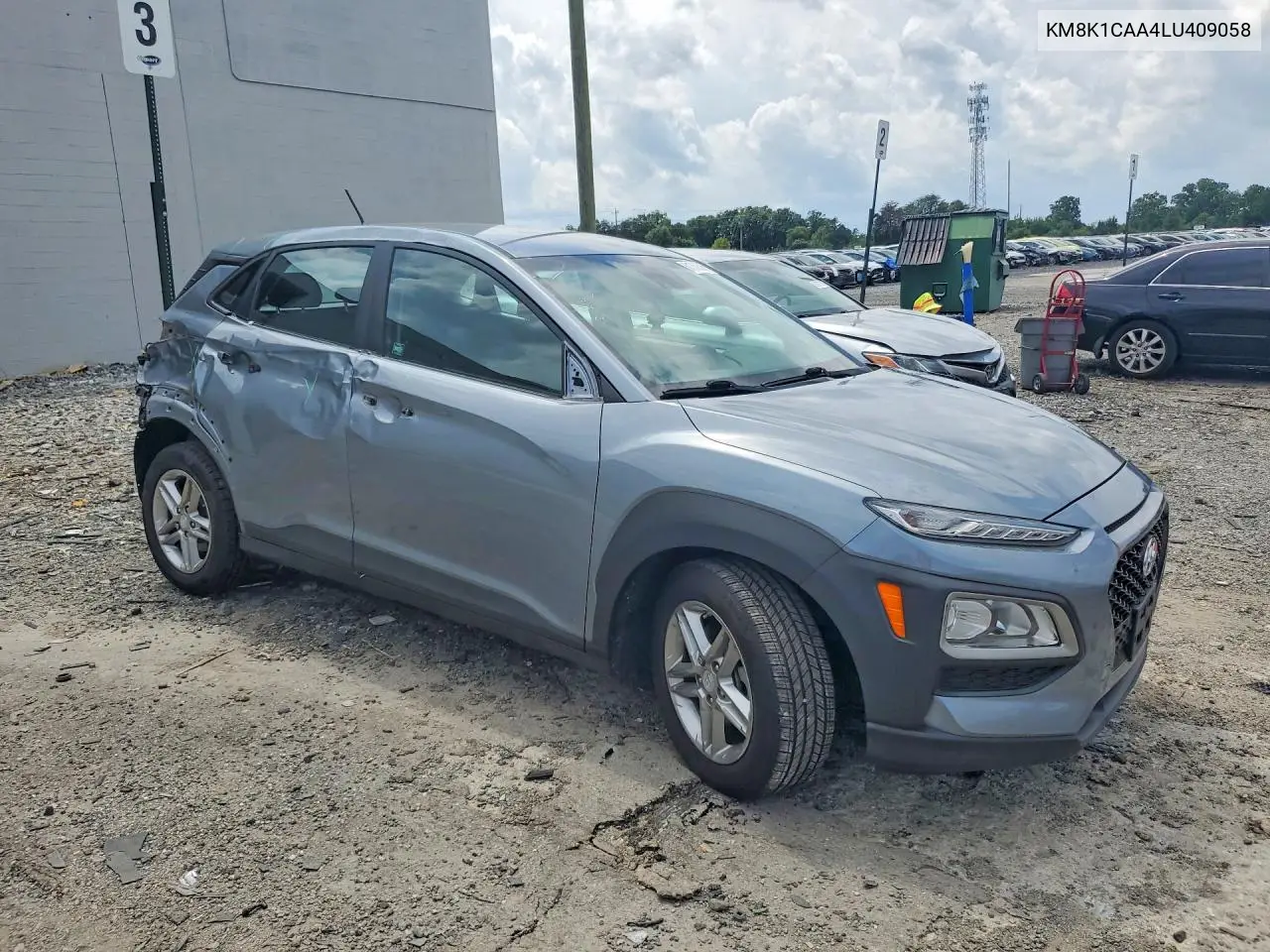 2020 Hyundai Kona Se VIN: KM8K1CAA4LU409058 Lot: 61350506