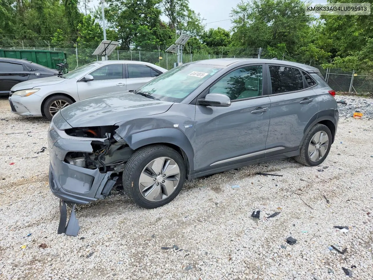 2020 Hyundai Kona Limited VIN: KM8K33AG4LU095913 Lot: 61874876