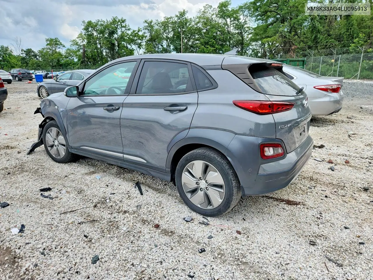 2020 Hyundai Kona Limited VIN: KM8K33AG4LU095913 Lot: 61874876
