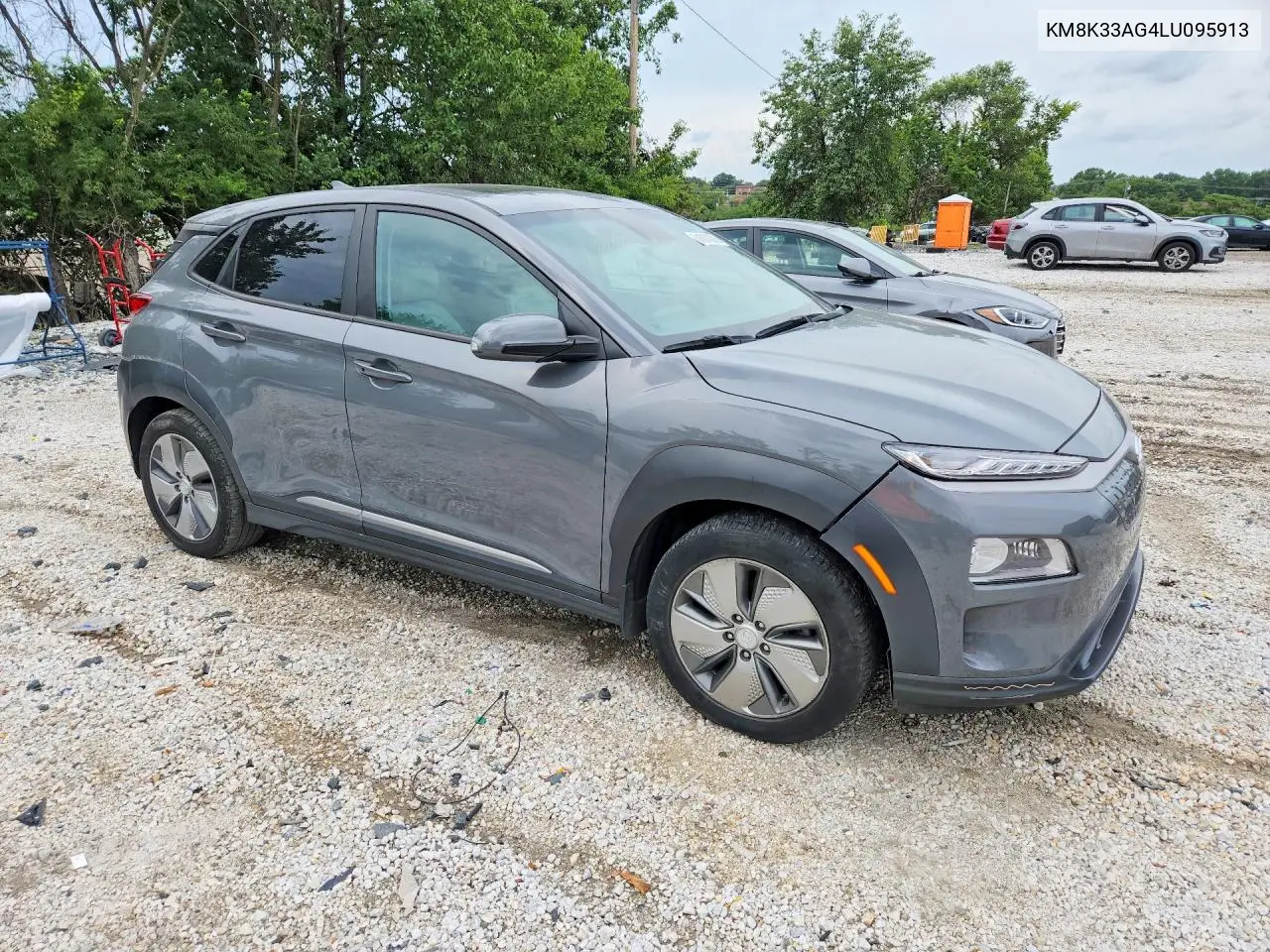 2020 Hyundai Kona Limited VIN: KM8K33AG4LU095913 Lot: 61874876