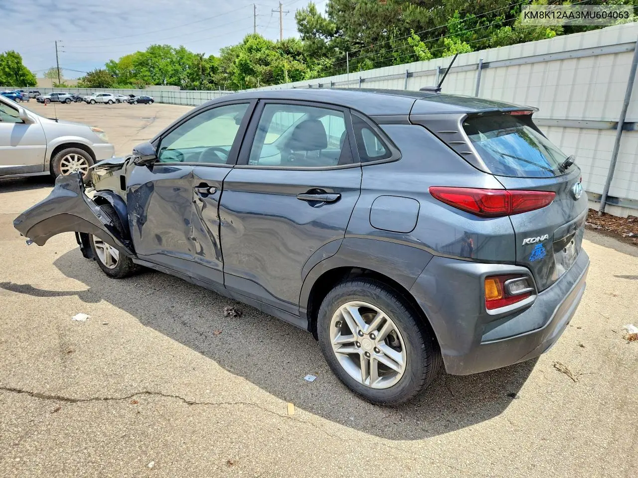 2021 Hyundai Kona Se VIN: KM8K12AA3MU604063 Lot: 52320526