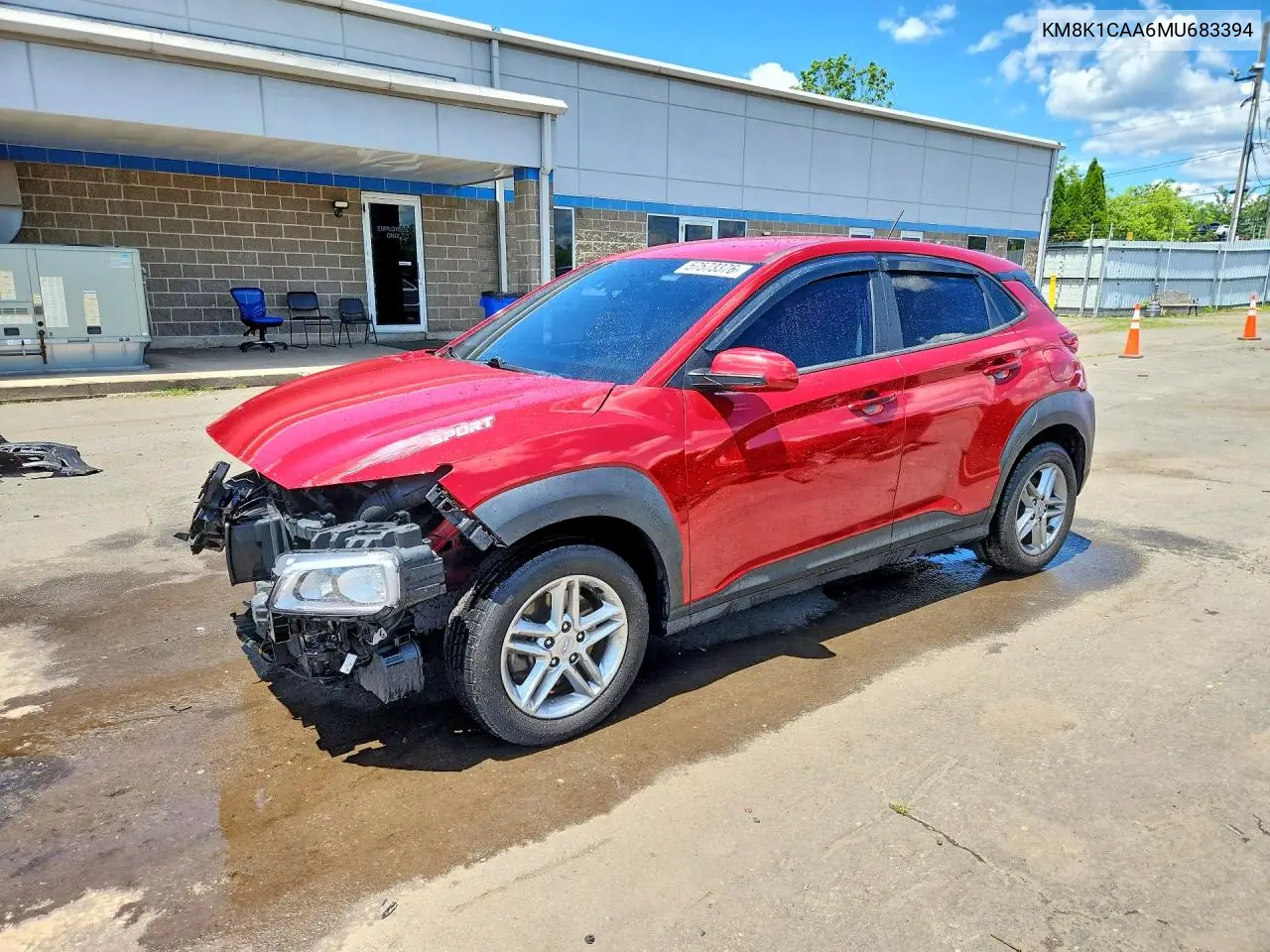 2021 Hyundai Kona Se VIN: KM8K1CAA6MU683394 Lot: 57573376