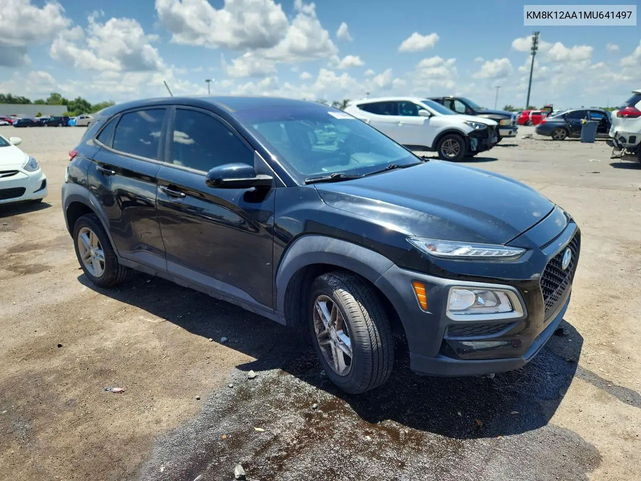 2021 Hyundai Kona Se VIN: KM8K12AA1MU641497 Lot: 57706496