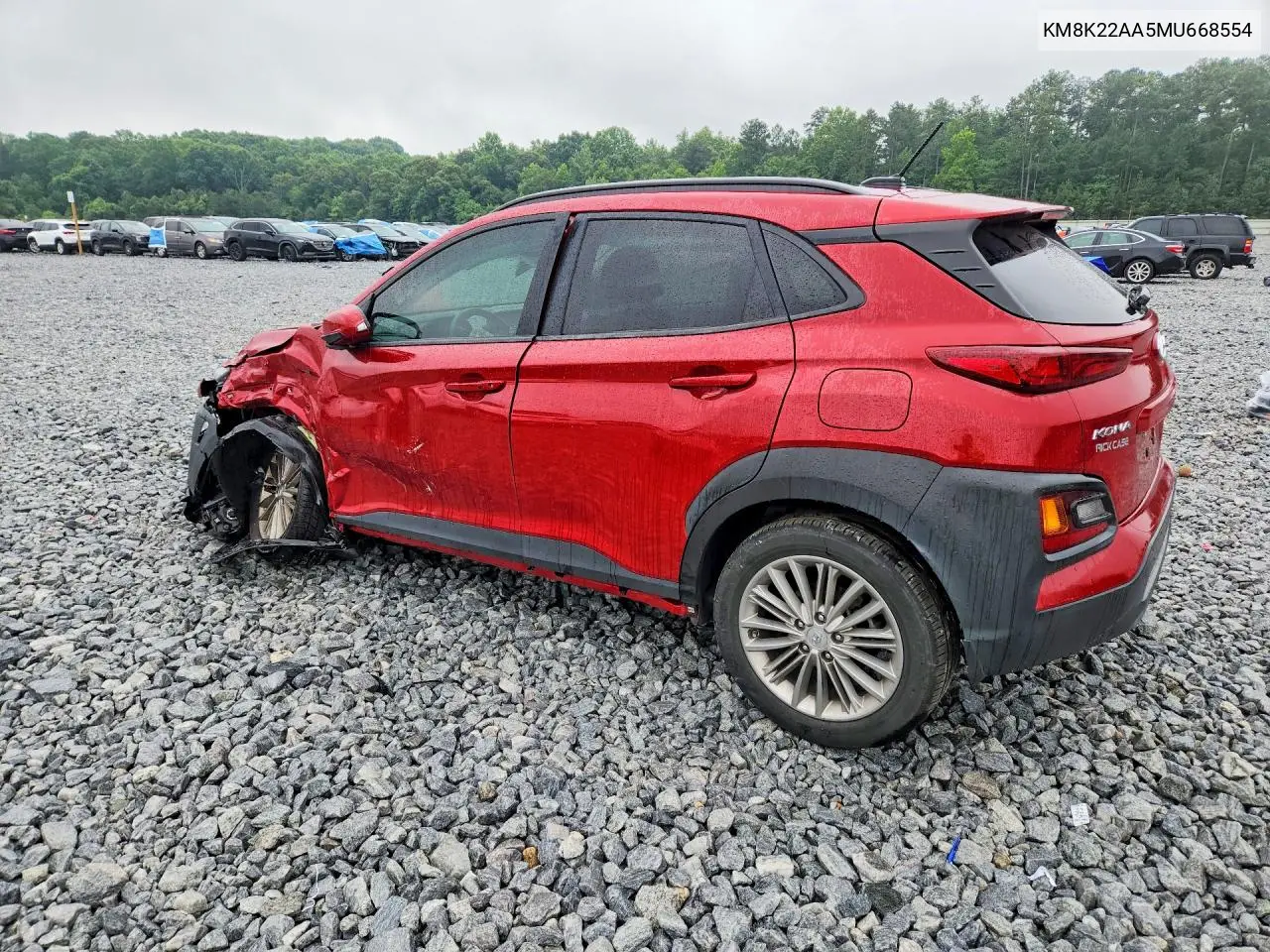 2021 Hyundai Kona Sel VIN: KM8K22AA5MU668554 Lot: 57749016