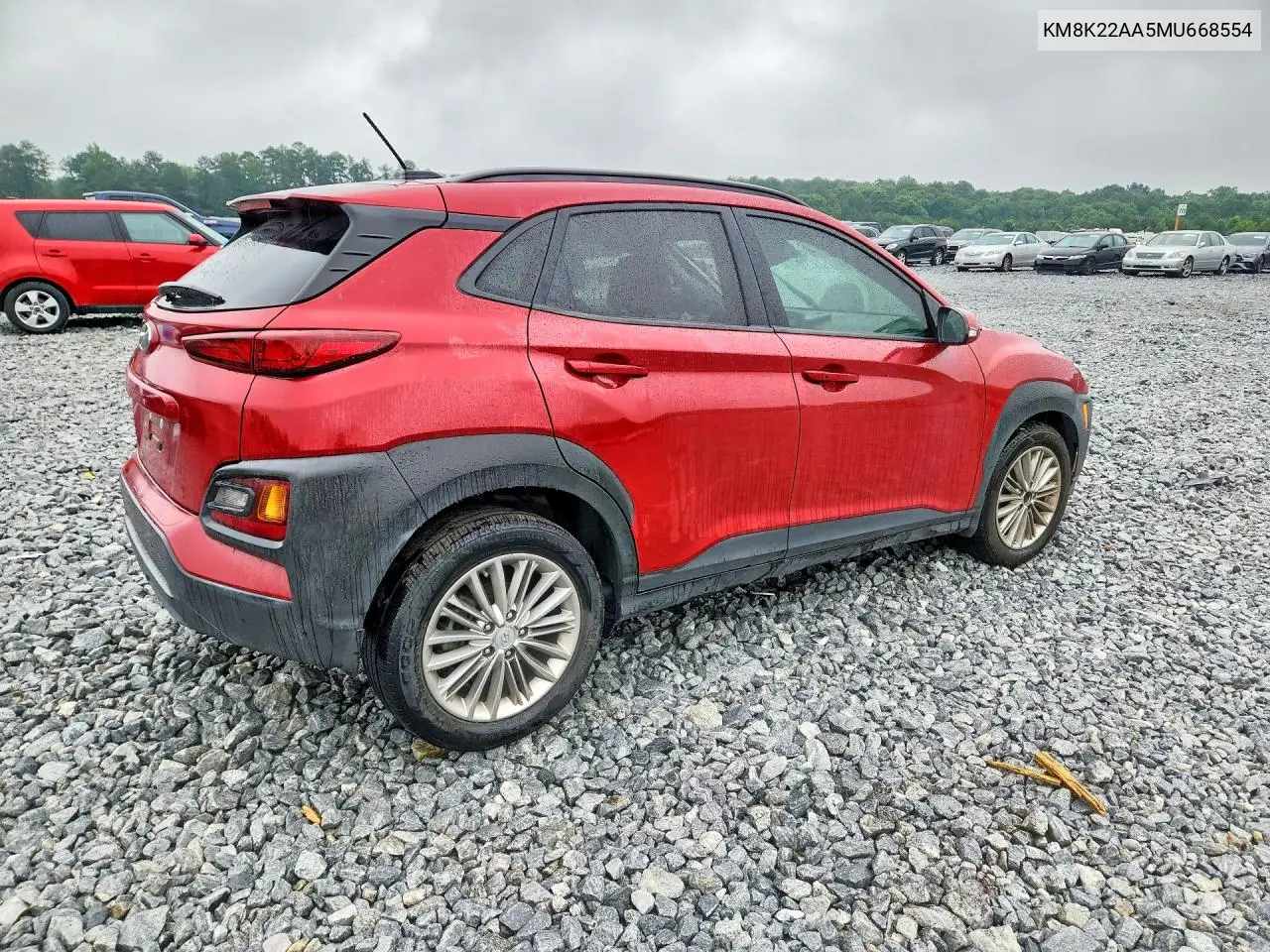 2021 Hyundai Kona Sel VIN: KM8K22AA5MU668554 Lot: 57749016
