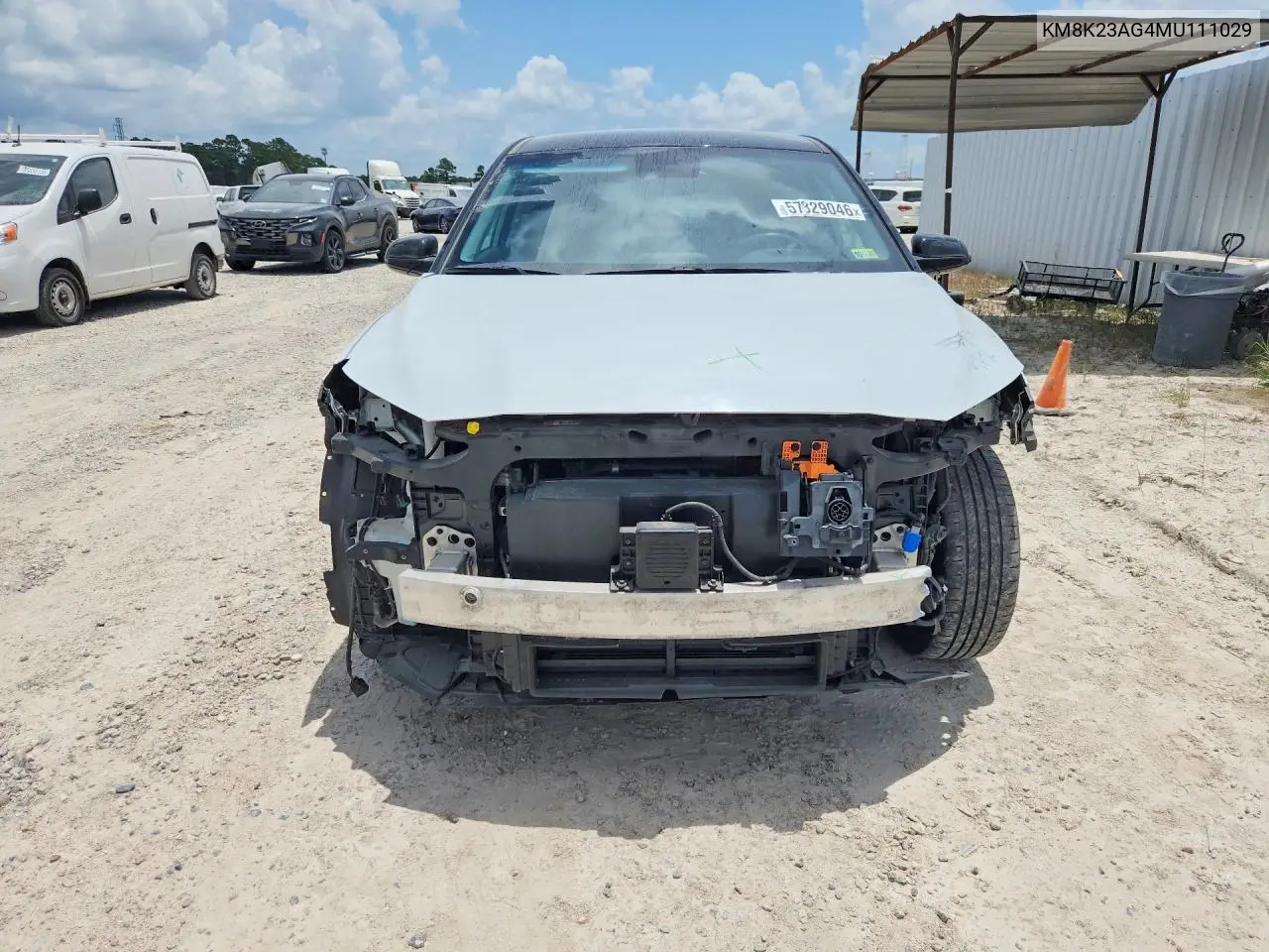 2021 Hyundai Kona Sel VIN: KM8K23AG4MU111029 Lot: 57829046