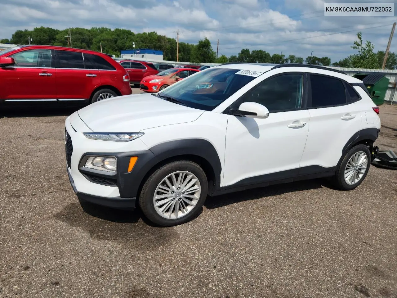 2021 Hyundai Kona Sel Plus VIN: KM8K6CAA8MU722052 Lot: 58266396