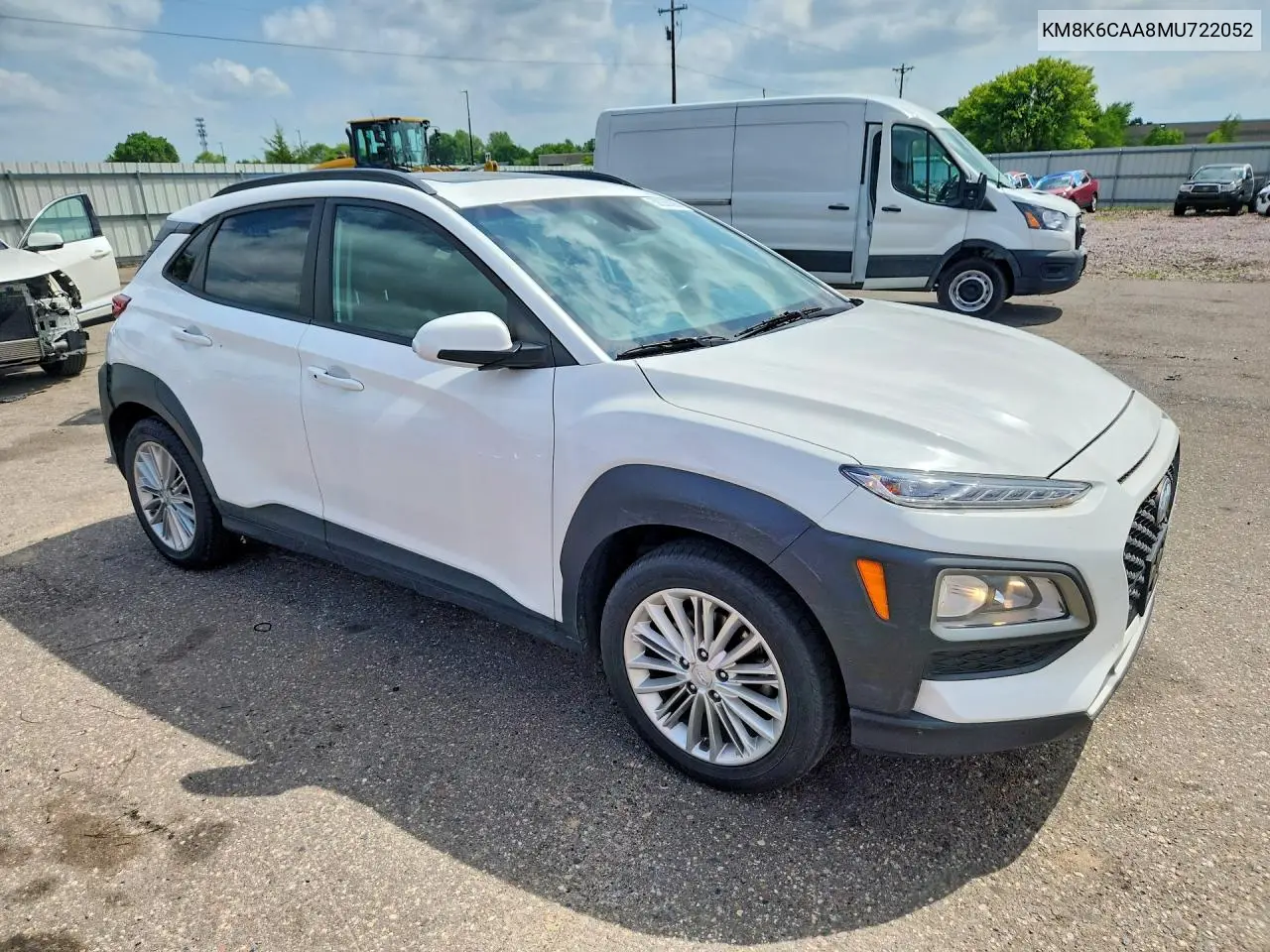 2021 Hyundai Kona Sel Plus VIN: KM8K6CAA8MU722052 Lot: 58266396