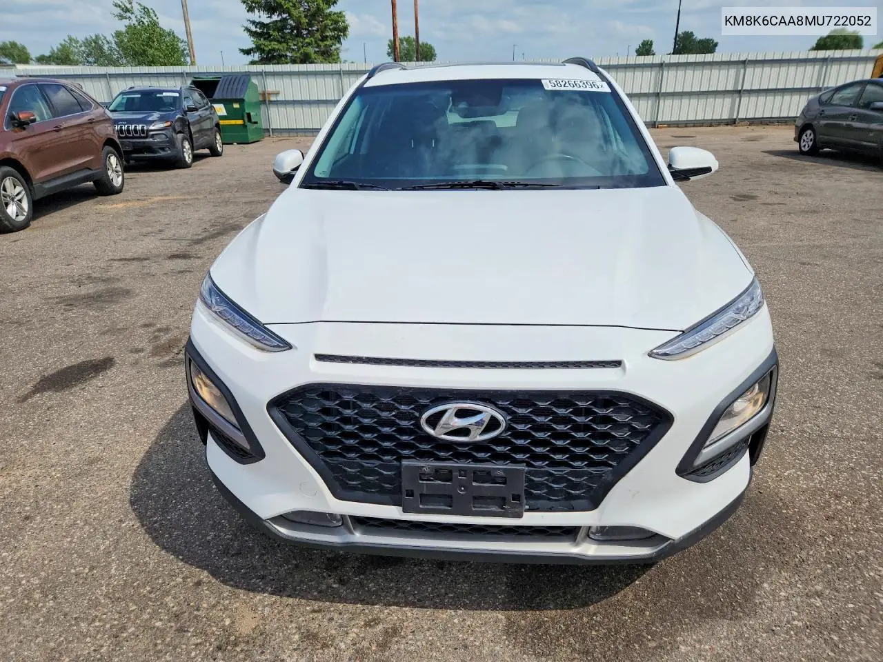 2021 Hyundai Kona Sel Plus VIN: KM8K6CAA8MU722052 Lot: 58266396