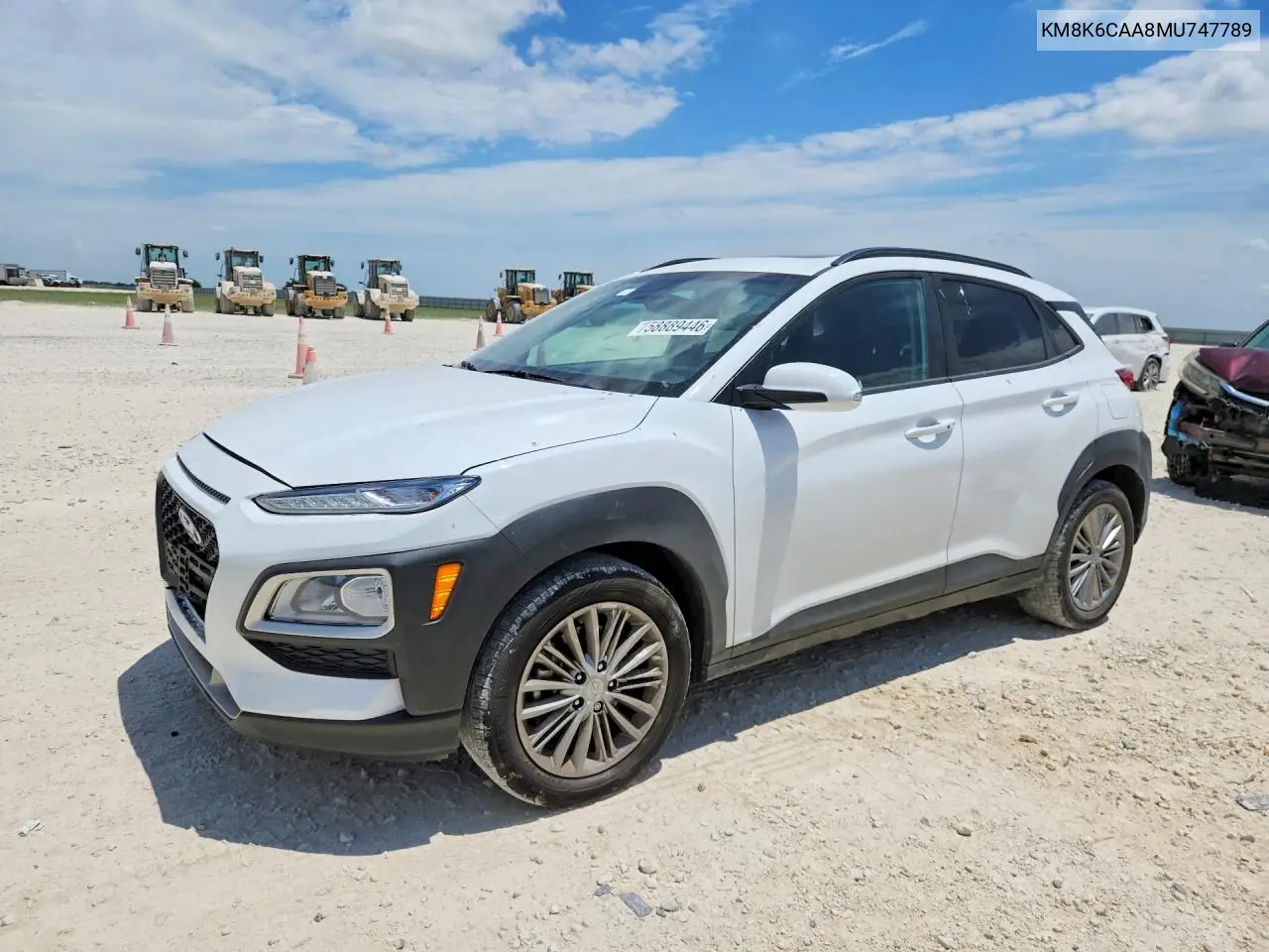 2021 Hyundai Kona Sel Plus VIN: KM8K6CAA8MU747789 Lot: 58889446
