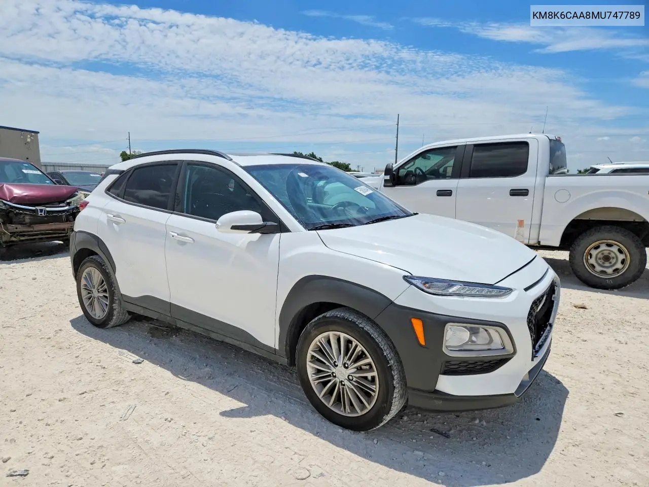 2021 Hyundai Kona Sel Plus VIN: KM8K6CAA8MU747789 Lot: 58889446