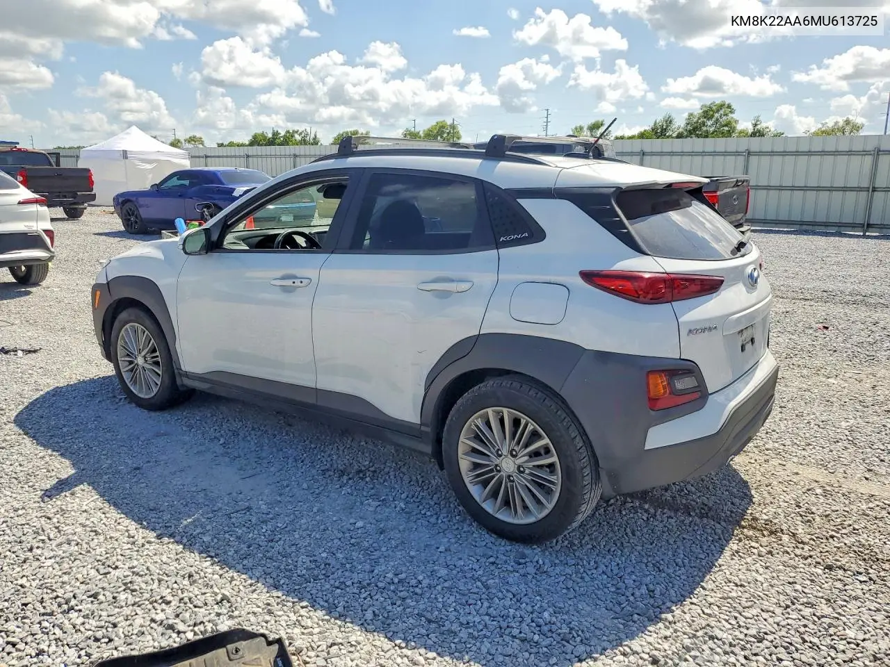 2021 Hyundai Kona Sel VIN: KM8K22AA6MU613725 Lot: 59127226