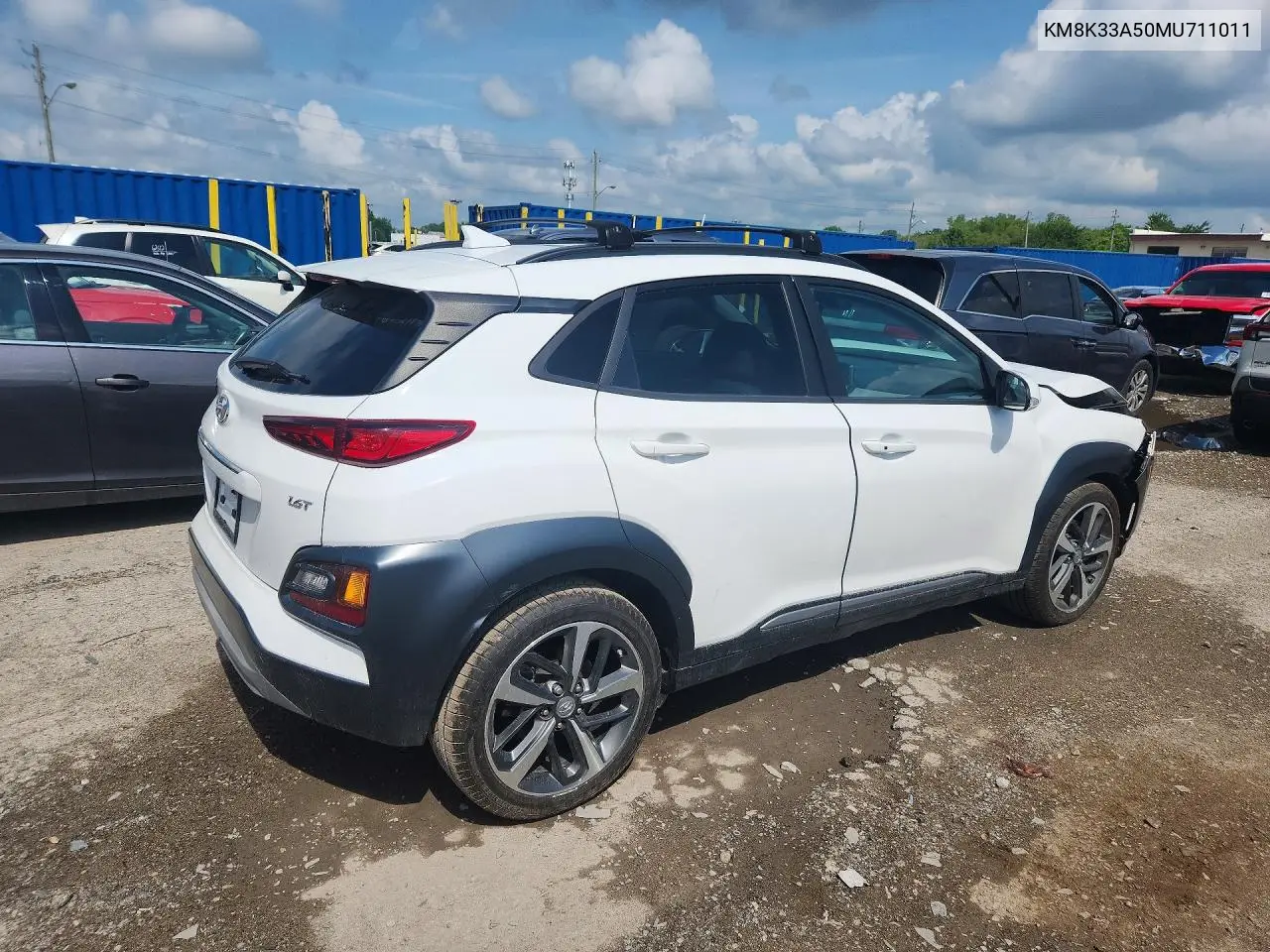 2021 Hyundai Kona Limited VIN: KM8K33A50MU711011 Lot: 59582096