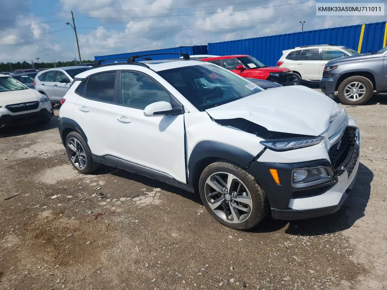 2021 Hyundai Kona Limited VIN: KM8K33A50MU711011 Lot: 59582096