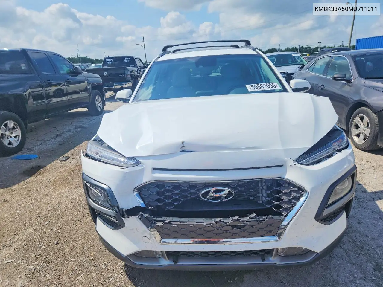 2021 Hyundai Kona Limited VIN: KM8K33A50MU711011 Lot: 59582096