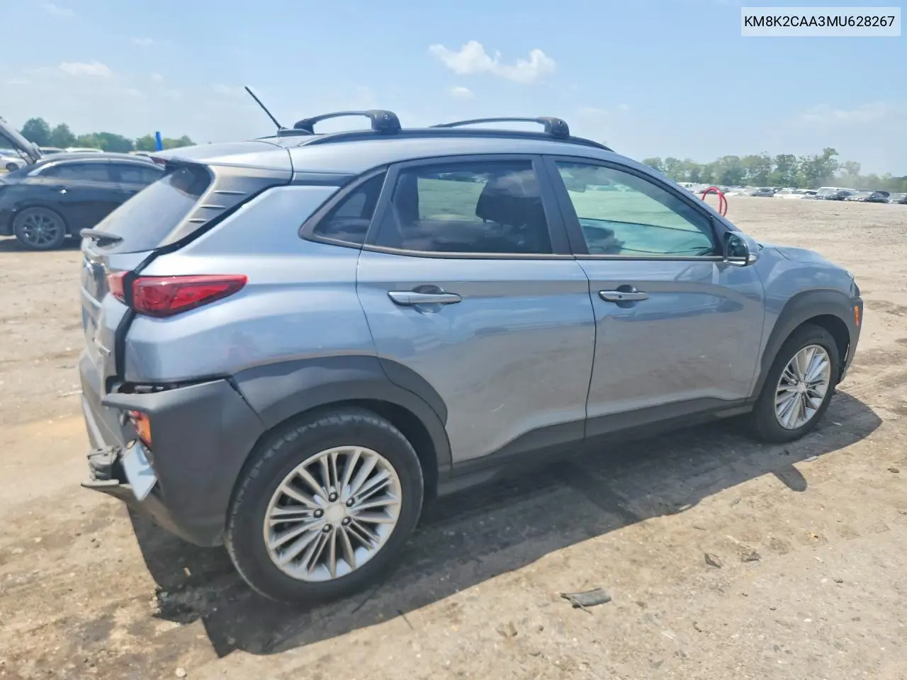 2021 Hyundai Kona Sel VIN: KM8K2CAA3MU628267 Lot: 59831106
