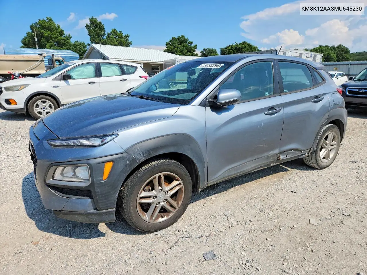 2021 Hyundai Kona Se VIN: KM8K12AA3MU645230 Lot: 59892296
