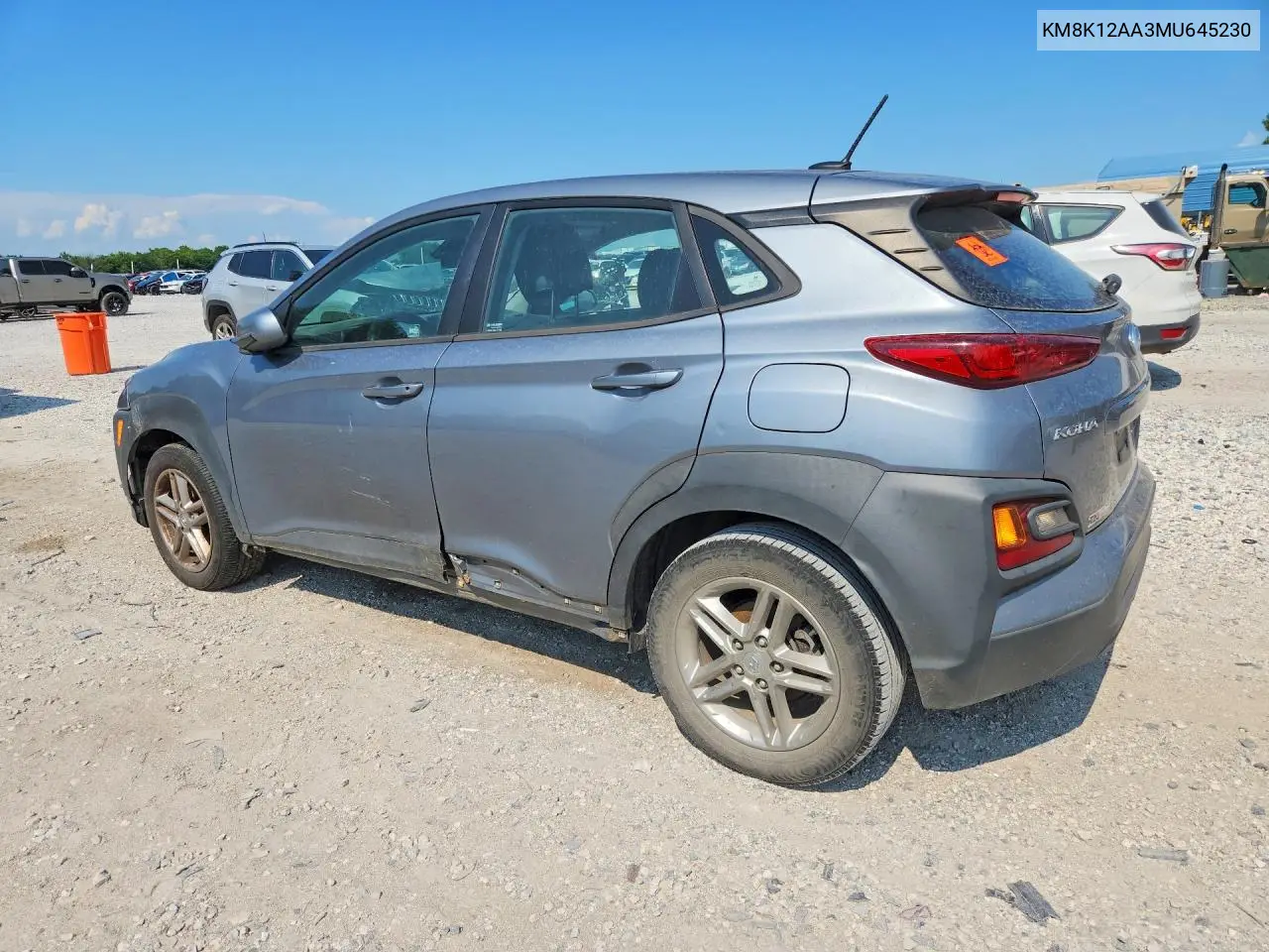2021 Hyundai Kona Se VIN: KM8K12AA3MU645230 Lot: 59892296