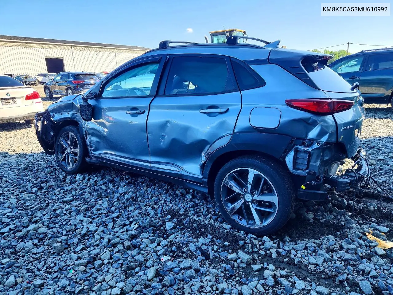 2021 Hyundai Kona Ultimate VIN: KM8K5CA53MU610992 Lot: 59975236
