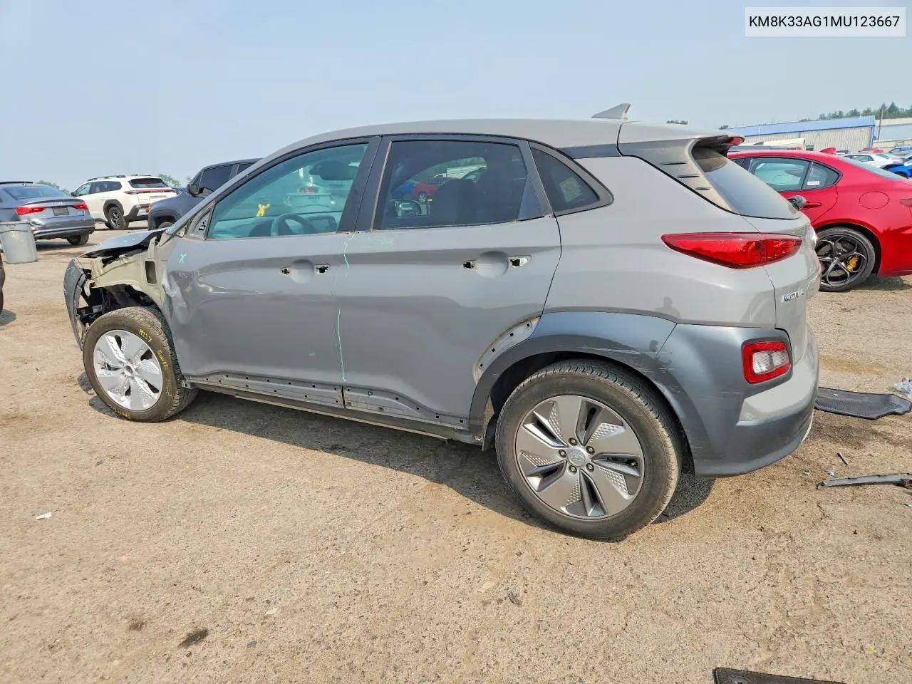 2021 Hyundai Kona Limited VIN: KM8K33AG1MU123667 Lot: 60498006
