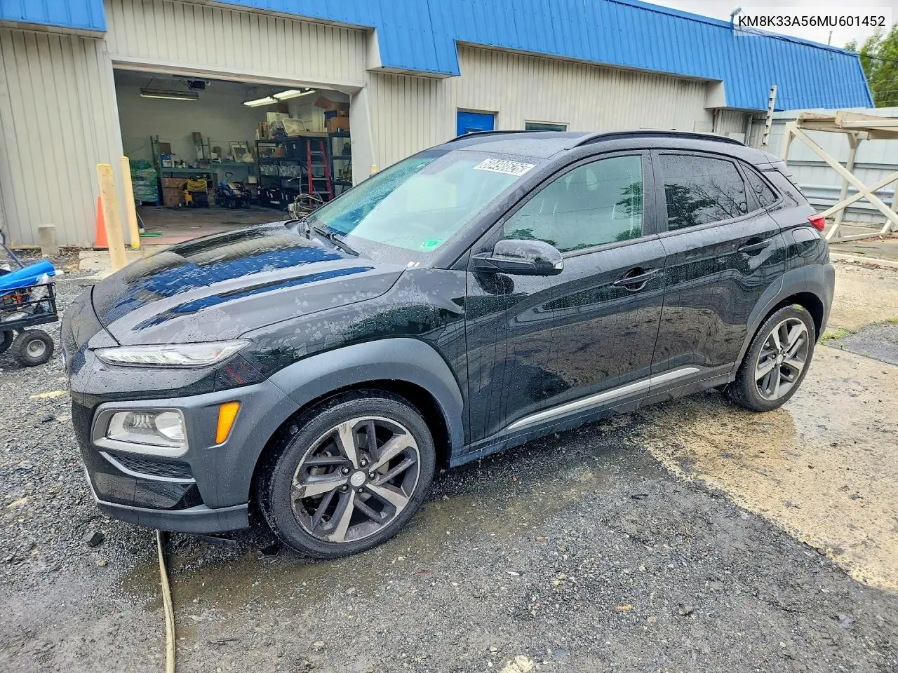 2021 Hyundai Kona Limited VIN: KM8K33A56MU601452 Lot: 60498626