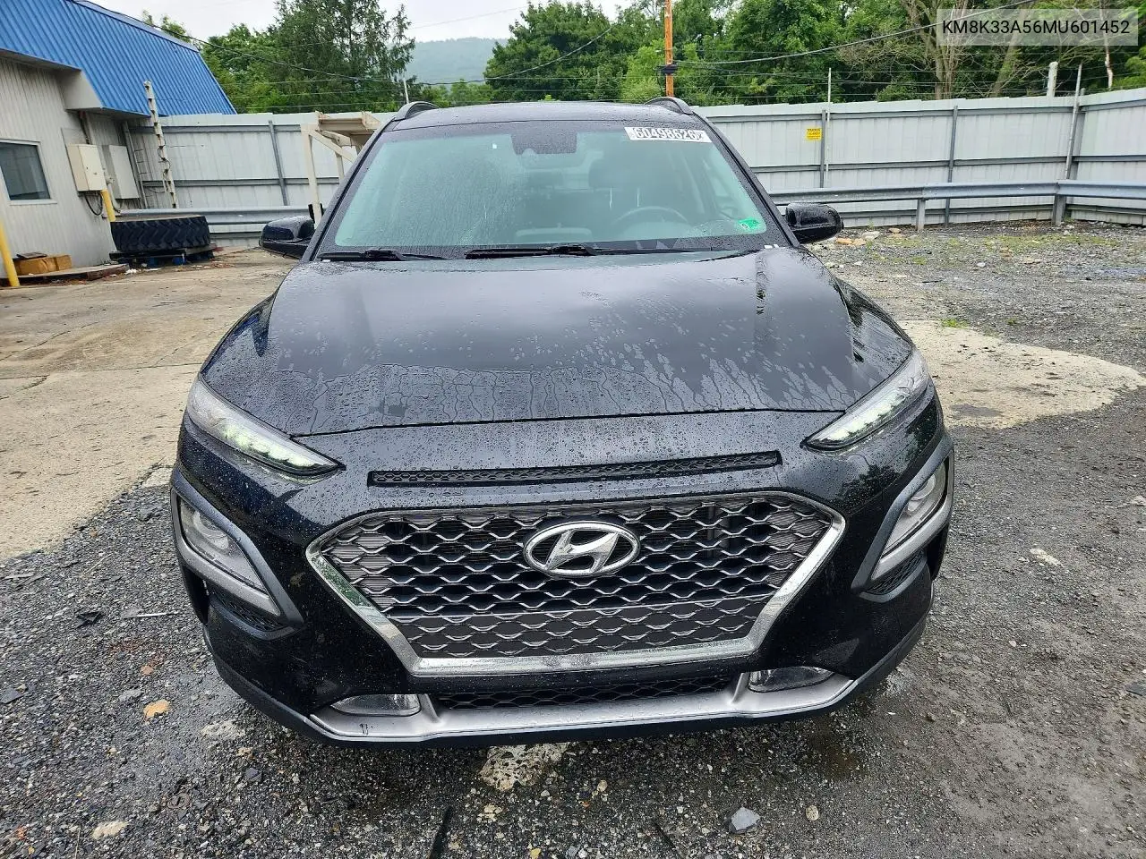 2021 Hyundai Kona Limited VIN: KM8K33A56MU601452 Lot: 60498626