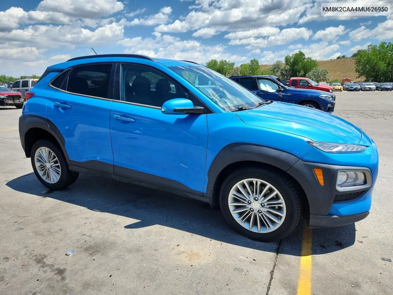 2021 Hyundai Kona Sel VIN: KM8K2CAA4MU626950 Lot: 60525896