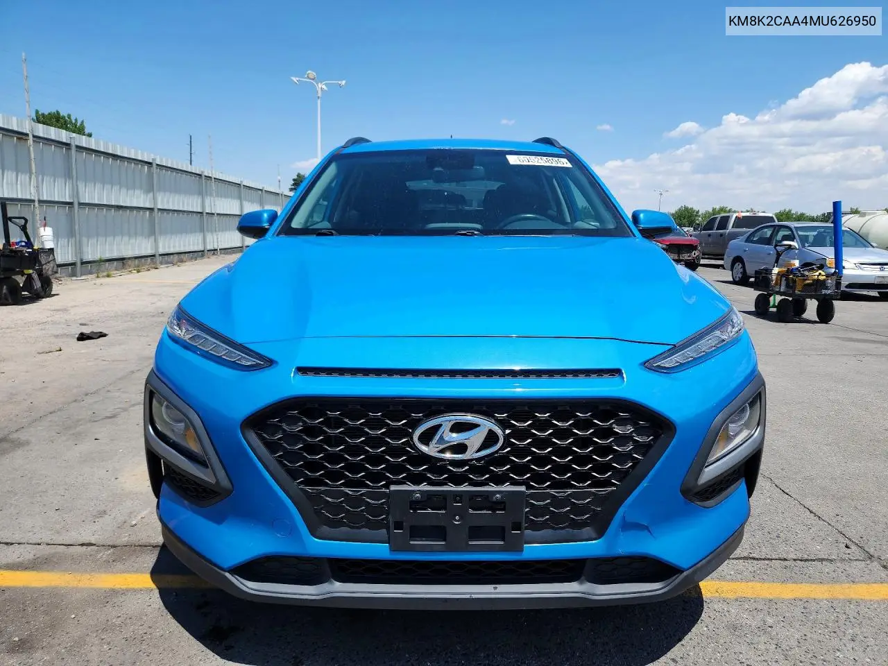 2021 Hyundai Kona Sel VIN: KM8K2CAA4MU626950 Lot: 60525896